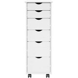  Mobilni ormar Bijelo 34 x 39 x 93,5 cm Čvrsto borovo drvo | shoptok.hr