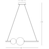  Zambelis 22109 - LED prigušiva luster na sajli LED/11W/230V crna | Eponuda.com
