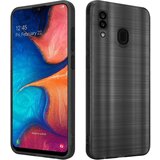 Cadorabo Ohišje, združljiv s Samsungom v krtačenem črnem - zaščitnem pokrovu, narejen iz fleksibilnega silikona TPU v brušenem dizajnu, (20599201) | Shoptok.si