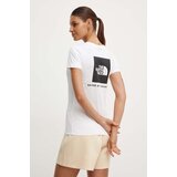 The North Face pamučna majica w s/s redbox slim tee za žene, boja: bijela, NF0A87NMFN41