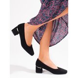 VINCEZA women's pumps on low post black Cijene