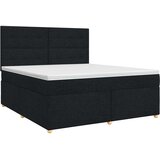  Boxspring krevet s madracem Crna 180 x 200 cm Tkanina | shoptok.hr