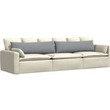 vidaXL Blazine za kavč 2 pcs Svetlo siva 145 x 40 cm blago | Shoptok.si