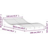  Ležaljka za sunčanje 205 x 110 x 31 5 cm od masivne borovine | shoptok.hr