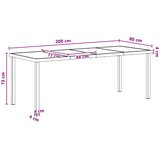  Vrtni set za objed 9 kom. Crna i antracit Textilene i čelik | shoptok.hr