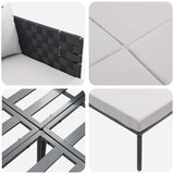  Ležaljka na suncu s jastukom Antracit 153 x 115 x 69.5 cm | shoptok.hr