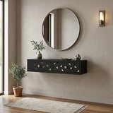 Hanah home komoda Moka 120, 120 cm, antracit / srebrna | Eponuda.com