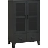 Furnova Industrijska omara črna 70x40x115 cm kovinska, (21948351) | Shoptok.si