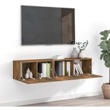The Living Store Komplet TV omaric 2-delni dimljen hrast inženirski les - Komplet TV Omaric, (21374507) Cene