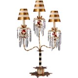 Elstead Lighting Elstead Birdland Namizna svetilka z 1 lučjo, črna, zlata, kristalna, E27, (22100333) | Shoptok.si