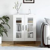 The Living Store Komoda bela 69,5x34x90 cm inženirski les - Komoda, (21662638) | Shoptok.si