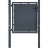 vidaXL Vrtna vrata iz jekla 100x100 cm antracitna | Shoptok.si