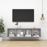 vidaXL Stenska TV omarica betonsko siva 37x37x142,5 cm iverna plošča Cene