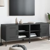 vidaXL TV omarica 2 kosa črna 68x39x50,5 cm jeklo Cene