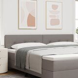 vidaXL Tapecirano vzglavje s gumbi, taupe, 200 cm, (22008441) | Shoptok.si