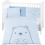 Kikka Boo komplet posteljina za krevetac 6u1 bear blue Cene