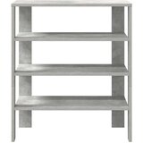 vidaXL Regal za čevlje betonsko siv 61x32x70 cm inženirski les | Shoptok.si