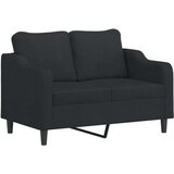  3-dijelni set sofa s jastucima crni od tkanine | shoptok.hr