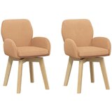 vidaXL Okretne blagovaonske stolice 2 kom. Bouclé Bež 54 x 58 x 87 cm - Bež 2 | shoptok.hr
