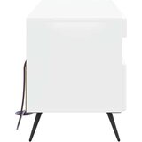  LED TV kabinet BREDA Bijela visokog sjaja Konstruirano drvo | shoptok.hr