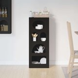  Strani šal Črna 40 x 35 x 100,5 cm Konstruiran les, (5000107659) | Shoptok.si
