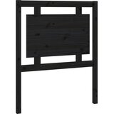  Uzglavlje za krevet crno 80,5 x 4 x 100 cm od masivne borovine | shoptok.hr