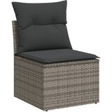  6-dijelni set vrtnih sofa od poliratana s jastucima sivi | shoptok.hr
