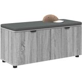  Klupa za hodnik s jastukom Siva Sonoma 100 x 38 x 46 cm | shoptok.hr