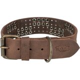 Trixie ogrlica za pse Rivet kožna smeđa | Shoptok.si