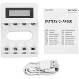 Deltaco Ultimate Ni-Mh USB polnilec, AA/AAA baterije 100-240V AC, 50/60 Hz, 01A Max | Shoptok.si