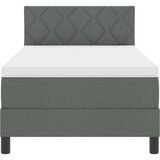  Krevet s kutijom s madracem tamno sivi 100x200 cm tkanina | shoptok.hr