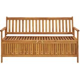  Vrtna klupa za pohranu 148 cm od masivnog bagremovog drva | shoptok.hr