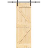 vidaXL Klizna vrata s priborom za montažu 70 x 210 cm masivna borovina | shoptok.hr