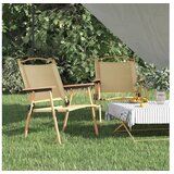  Stolice za kampiranje 2 kom bež 54x55x59 cm od tkanine oxford | shoptok.hr