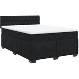  Krevet s oprugama i madracem crni 140 x 190 cm baršunasti | shoptok.hr