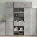 vidaXL Visoka komoda boja betona 70x42,5x185 cm od konstruiranog drva | shoptok.hr