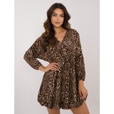 Italy Moda Dress-DHJ-SK-19861-2.02-black-beige | ePonuda.com