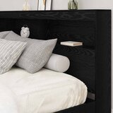  Skladišno uzglavlje Crni hrast 180 cm Konstruirano drvo | shoptok.hr