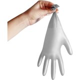 Espeon Nitril Sparkle Pearlescent Silver nitrilne rukavice bez pudera veličina S 2x50 kom | shoptok.hr