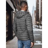 DStreet Kurtka męska przejściowa pikowana ciemnoszara | Shoptok.si