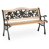  Klupa za park s naslonom 123,5 x 74 x 48 cm Gardi Rose Sofotel Slike