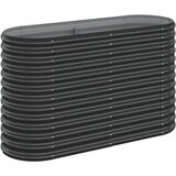  Povišena vrtna gredica od čelika 114 x 40 x 68 cm antracit | shoptok.hr