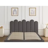 Bobochic Paris Temno siva oblazinjena zakonska postelja s prostorom za shranjevanje z letvenim dnom 160x200 cm Badja – | Shoptok.si