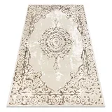 Preproga ALLURE 1961 Ornament, okvir - strukturna, elegantna, glamur smetana / zlata 80x150 cm, (21995306)