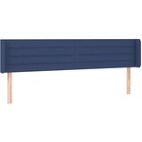  Posteljno vzglavje modro 203x16x78/88 cm blago, (20952059) | Shoptok.si