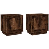 Maison Chic Dvo delni komplet Nočne omarice - Nočne mize dimljeni hrast 44x35x45 cm inženirski les, (21688949) Cene