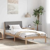  Okvir kreveta Smeđa i taupe 90 x 190 cm Masivna borovina | Eponuda.ba