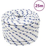 vidaXL Vrv za čoln bela 14 mm 25 m polipropilen cene
