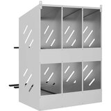 vidaXL Kutija za gniježđenje za piliće s 6 odjeljka metala | shoptok.hr