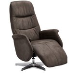 Furnhouse Rjava usnjena naslonjača Delta | Shoptok.si